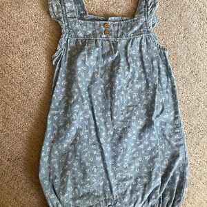 Kids Blue Floral Romper